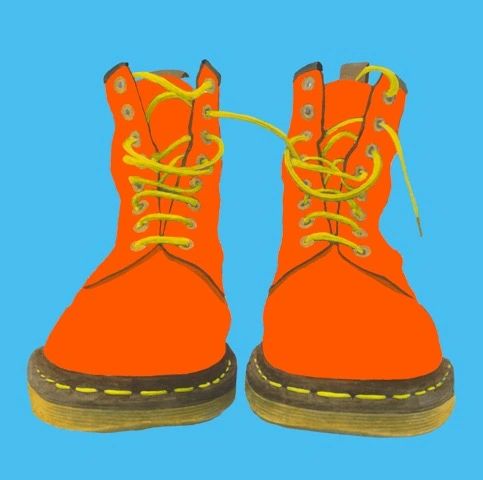 Doc martens orange hot sale