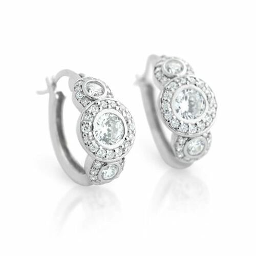 Elegant Round CZ Earrings 2021-New Release | Galleria Glass and Gifts