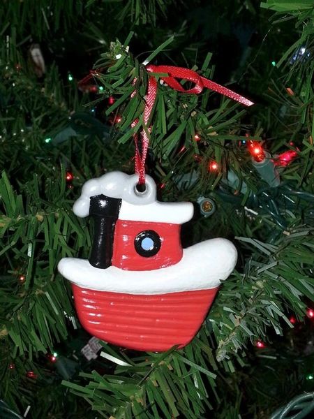 “Lil' Red" Tugboat Christmas Ornament
