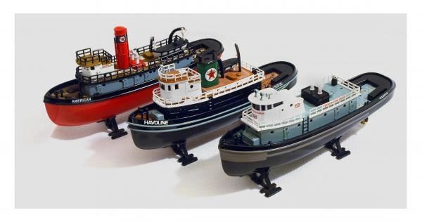 Complete set of 3 Texaco Tugboat Die-cast Models / Coin Banks