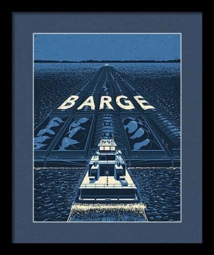 Framed "Barge" Rare Promotional Poster