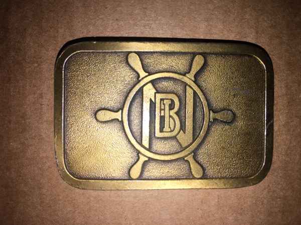 Towboat Belt Buckle - Norman Brothers Co. Mile 207 Upper Mississippi River Company