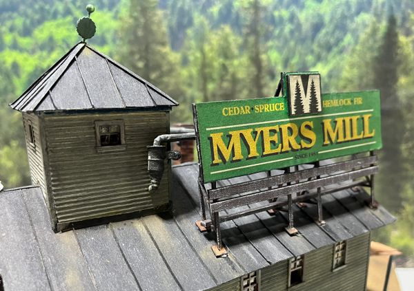 HO Myers Mill Diorama Scene