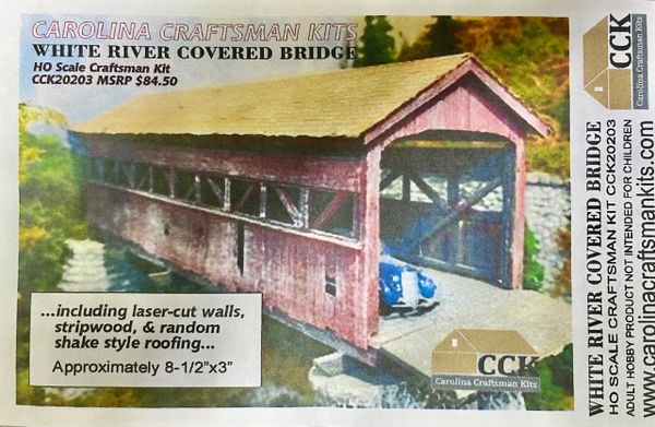 HO Craftsman Kit White River Covered Bridge