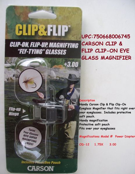 carson clip and flip glasses