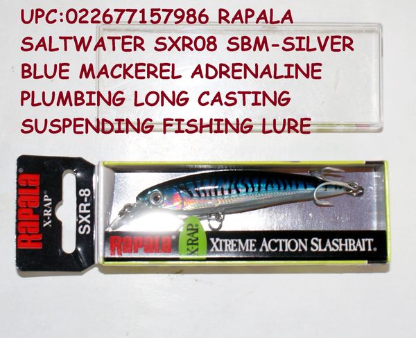 Rapala X-Rap Saltwater SXR12-SBM Silver Blue Mackerel Suspending Slashbait Lure