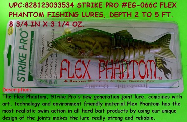 Strike Pro Eg 066c Flex Phantom Fishing Lures Depth 2 To 5 Ft Eatfish97landoflures