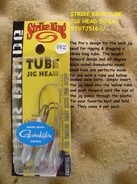 Strike King Tube Jig Head 5 16oz Tgtj516 U Eatfish97landoflures