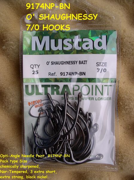 Mustad 9174np Bn 7 0 X Qty 25 In Line Ultru Point O Shaughnessy Eatfish97landoflures