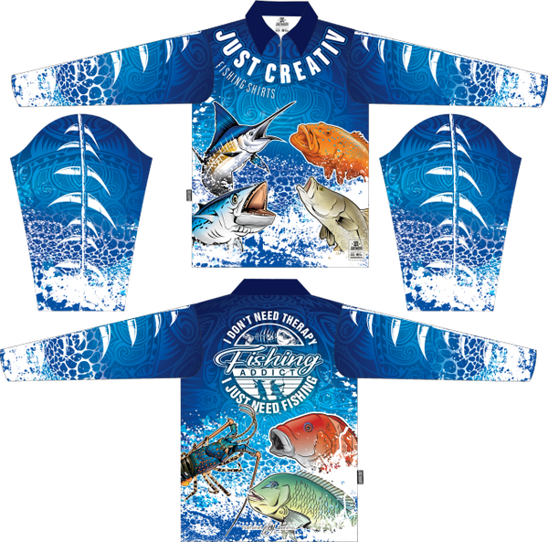 FISHING ADDICT - BLUE
