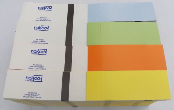 Naked Tickets™ Different Colors Per Box