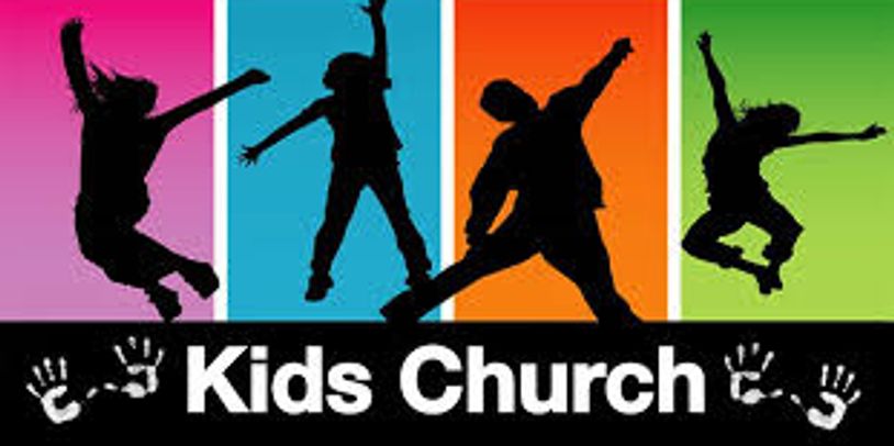 Colorful Kids Church banner for children’s class at Destinyland Christian Church.