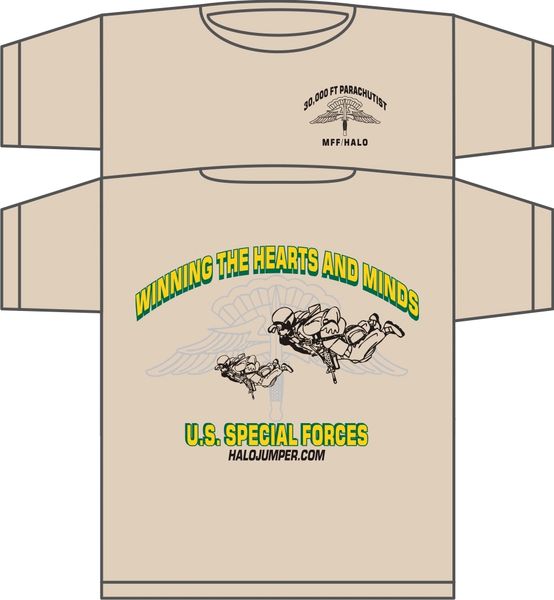 Special Forces Halojumper T-Shirt Khaki Desert