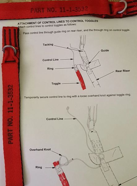 New MC/4 MC/5 Control Line (Steering) Toggles (Red)