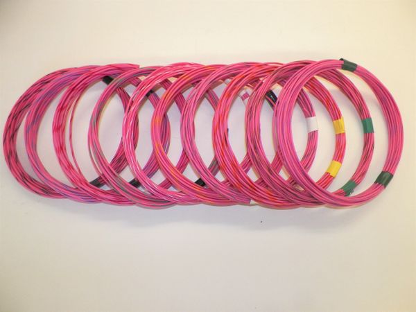 PINK hi temp automotive 20 gauge TXL wire + 10 STRIPED color wiring options