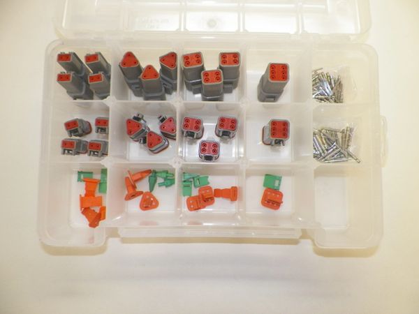 116 PC GRAY DEUTSCH DT CONNECTOR KIT SOLID CONTACTS + REMOVAL TOOLS