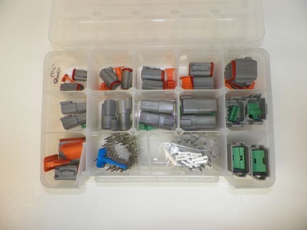 209 PC GRAY DEUTSCH DT CONNECTOR KIT STAMPED CONTACTS + REMOVAL TOOLS