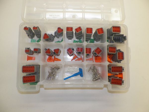 209 PC GRAY DEUTSCH DT CONNECTOR KIT SOLID CONTACTS + REMOVAL TOOLS