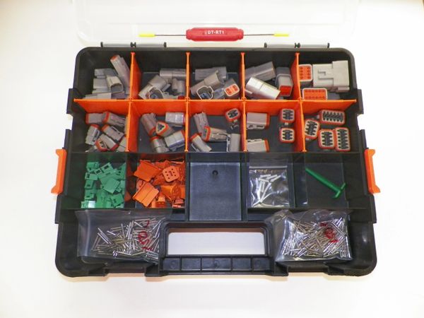 416 PC GRAY DEUTSCH DT CONNECTOR KIT SOLID CONTACTS + REMOVAL TOOLS