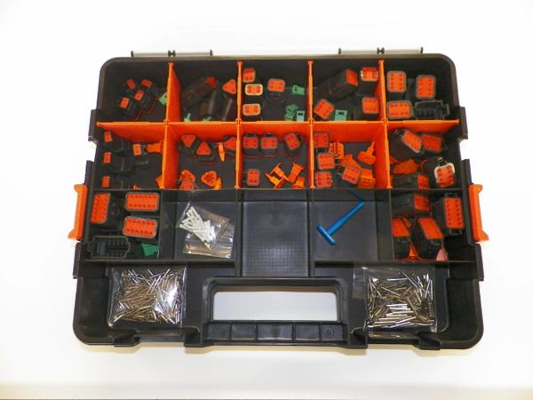 417 PC BLACK DEUTSCH DT CONNECTOR KIT SOLID CONTACTS + REMOVAL TOOLS