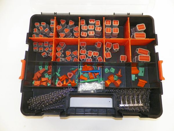 678 PC GRAY DEUTSCH DT CONNECTOR KIT STAMPED CONTACTS + REMOVAL TOOLS