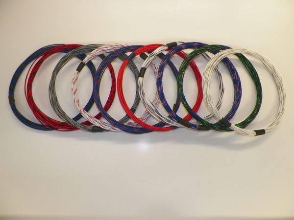 16 Gauge GXL Wire - 10 stripe colors each 5 foot long