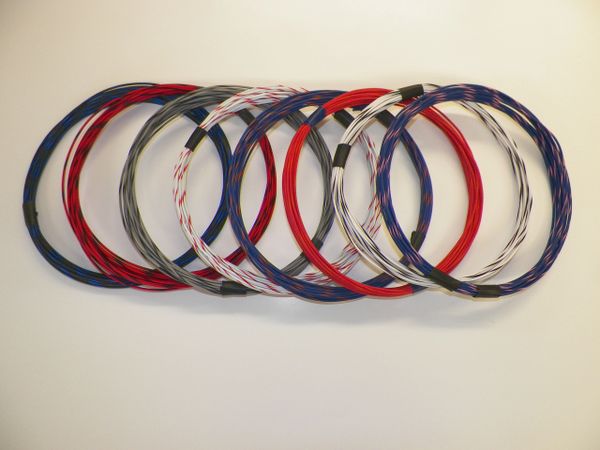20 Gauge TXL Wire - 8 striped colors each 5 foot long