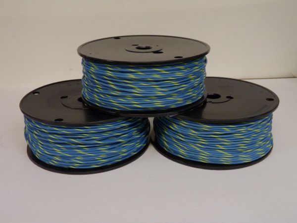 SPECIAL 18 GXL THREE 500 FOOT SPOOLS OF LIGHT BLUE/YELLOW