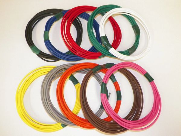 18 Gauge TXL Wire - 10 solid colors each 25 foot long