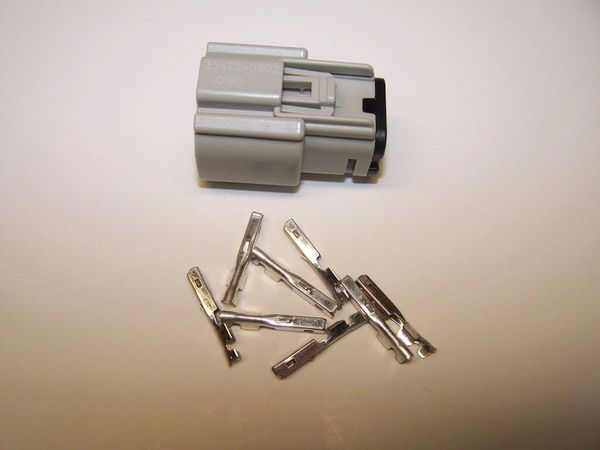 1 Harley 8x Gray Female OEM Molex MX150 connector and terminals