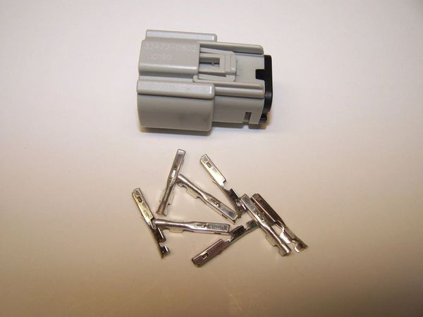 1 Harley 8x Gray Female OEM Molex MX150 connector and terminals