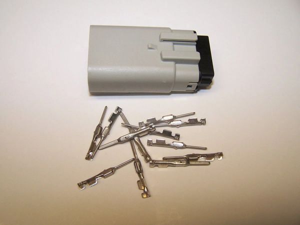 1 Harley 12x Gray Male OEM Molex MX150 connector+terminals