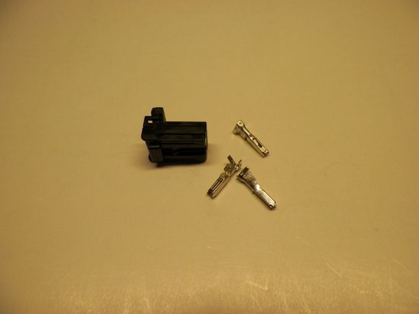 1 Harley 3x Black OEM Amp/Tyco Multi-lock MALE conector+terminals