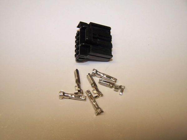 1 Harley 6x Black OEM Amp/Tyco Multi-lock MALE conector+terminals