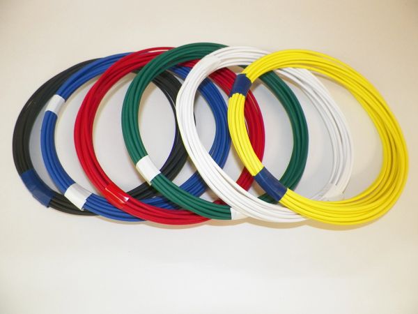 20 gauge TXL wire - 6 solid colors each 10 foot long