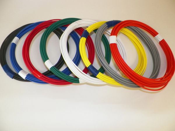 20 Gauge TXL Wire - 8 solid colors each 10 foot long