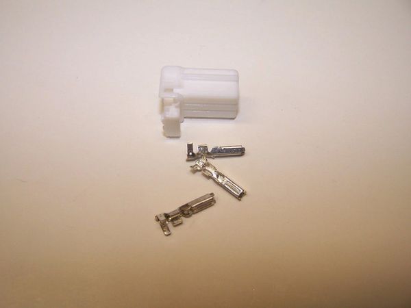 1 Harley 3x white OEM Amp/Tyco Multi-lock MALE conector+terminals