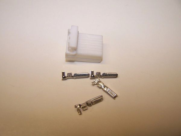 1 Harley 4x White OEM Amp/Tyco Multi-lock MALE conector+terminals