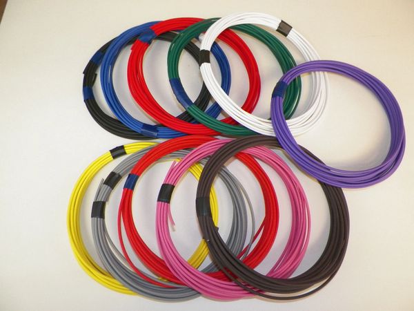 20 gauge txl wire 11 solid colors 25 foot lengths