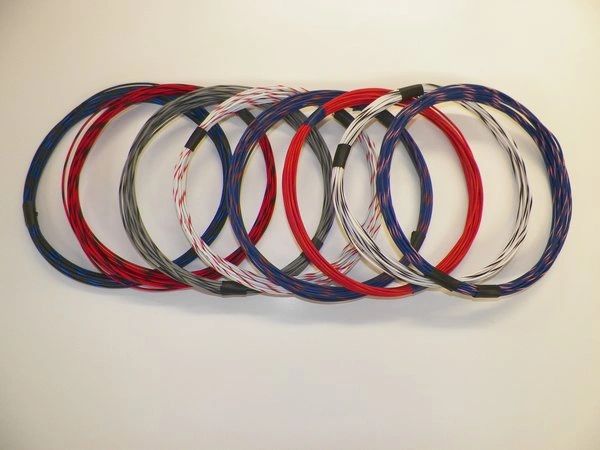 20 gauge TXL wire - 8 STRIPED colors each 10 foot long