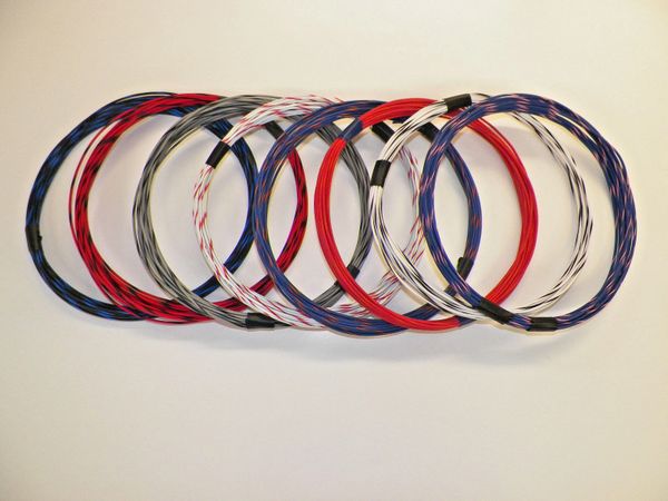 16 gauge GXL wire- 8 striped colors each 25 foot long
