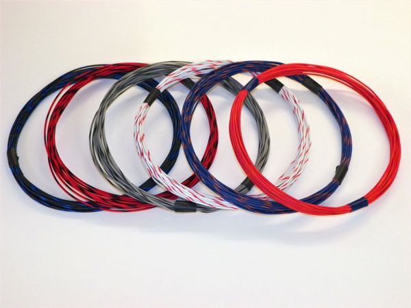 16 gauge GXL wire- 6 striped colors each 25 foot long