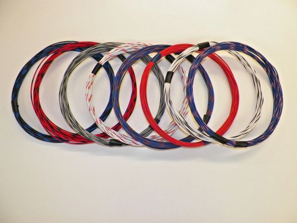 18 gauge GXL wire- 8 striped colors each 25 foot long