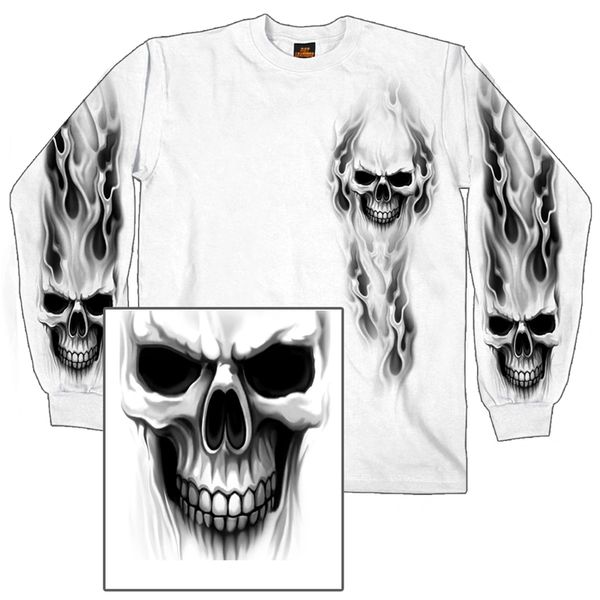 Ghost Skull Long Sleeve Shirt