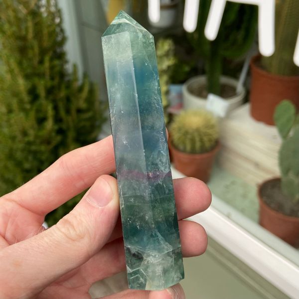 Rainbow Fluorite Standing Polished Point