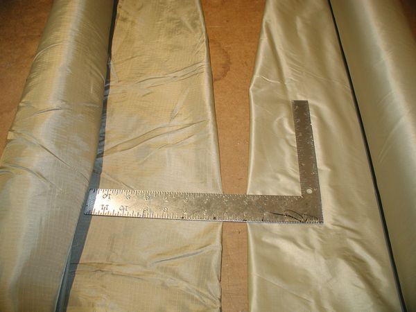 Fabric Ripstop 30 denier Nylon DWR uncoated, two yards