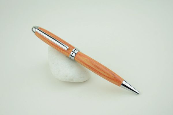 Classic ballpoint pen, Brazilian tulipwood, chrome