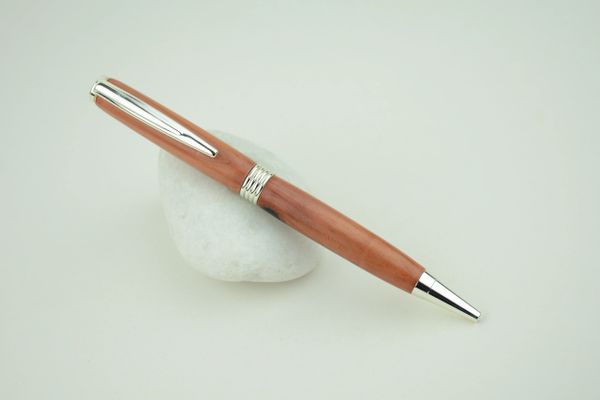 Lynx ballpoint pen, Florida cedar silver plated