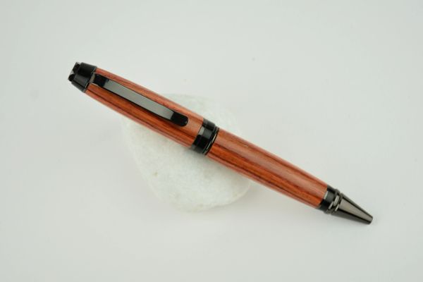 Cigar Bahia ballpoint pen, Brazilian tulipwood, gun metal