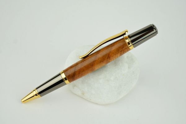 Sirocco ballpoint pen, elm gold plated